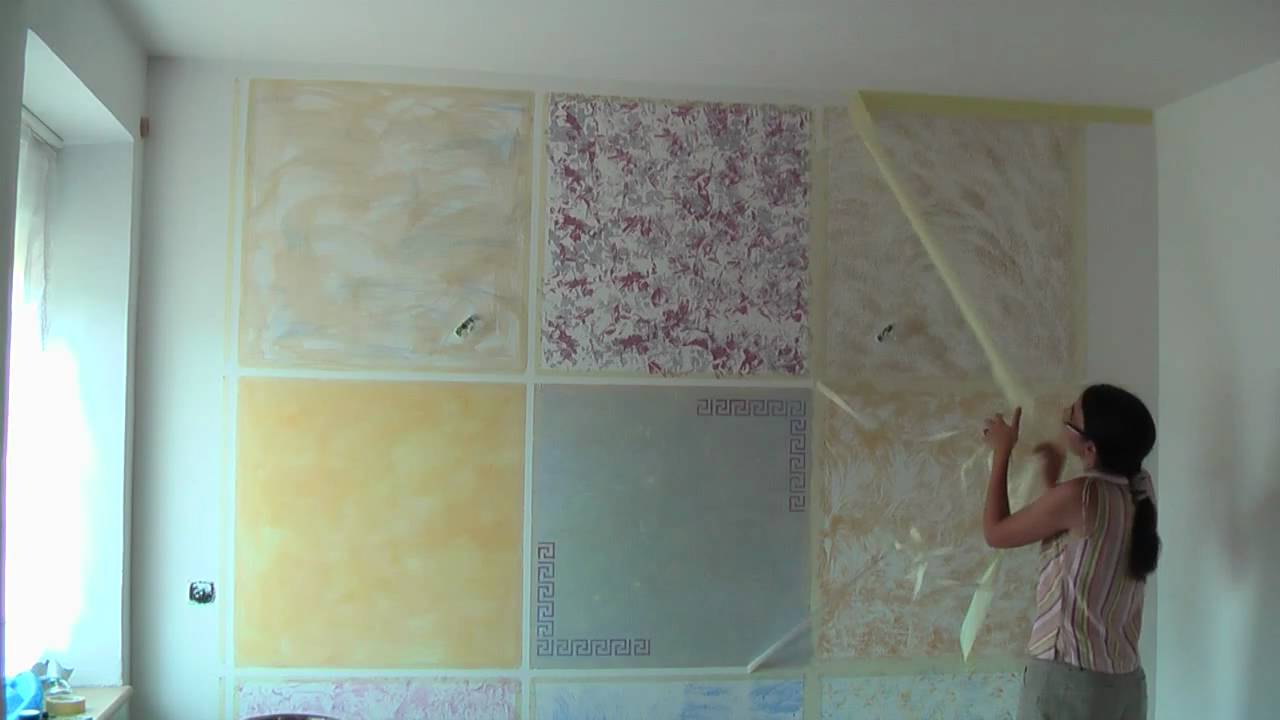 Kreative Wandgestaltung - Wischtechnik, Lasurtechnik - Wand streichen - Farbe - Schablone