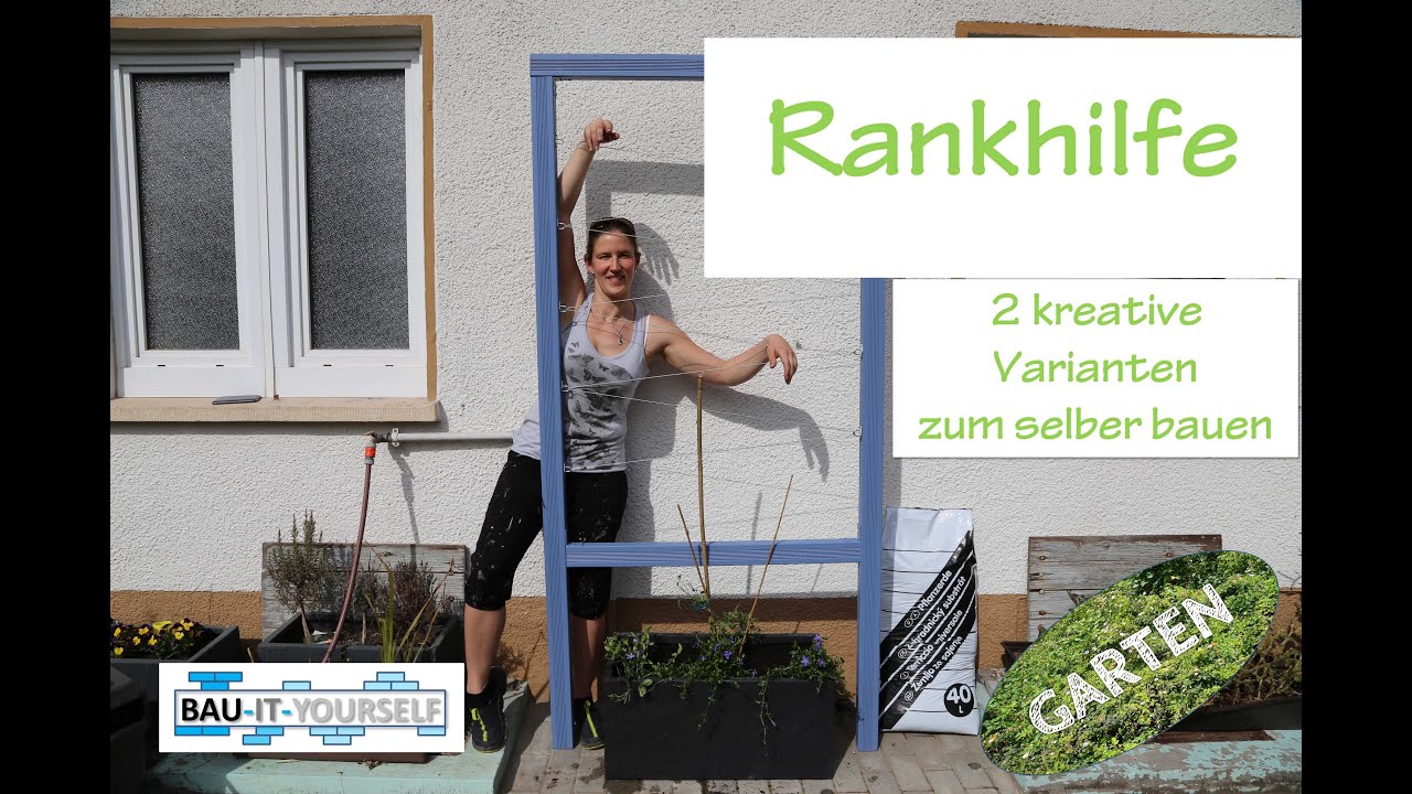 Rankhilfe selber bauen - 2 moderne, kreative Varianten für alle Kletterpflanzen