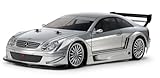 Tamiya 58722 1:10 RC MB CLK AMG 2002 TT-02 - ferngesteuertes Auto, Fahrzeug, Modellbau, Zusammenbauen, Hobby, RC Bausatz, unlackiert, Silber