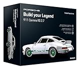 Franzis 67217 - Porsche Carrera RS - Build Your Legend - detailgetreuer Modellbausatz inkl. Soundmodul, LED-Beleuchtung, 72-seitigem Begleitbuch