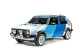 Tamiya 58714 1:10 RC VW Golf II GTI 16V Rally MF-01X - ferngesteuertes Auto, Fahrzeug, Modellbau, Zusammenbauen, Hobby, RC Bausatz, unlackiert, Mehrfach