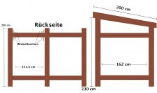 Geräteschuppen-Skizze