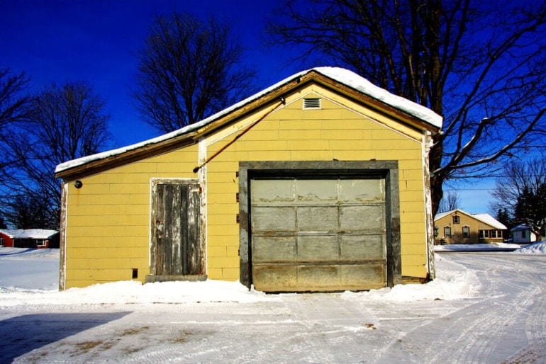 Die Garage winterfest machen