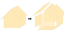 Vogelhaus-Bauplan