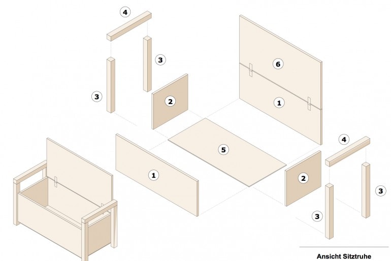Bauanleitung Sitzbank