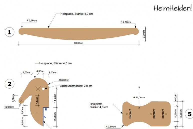 Bauanleitung Schaukelpferd