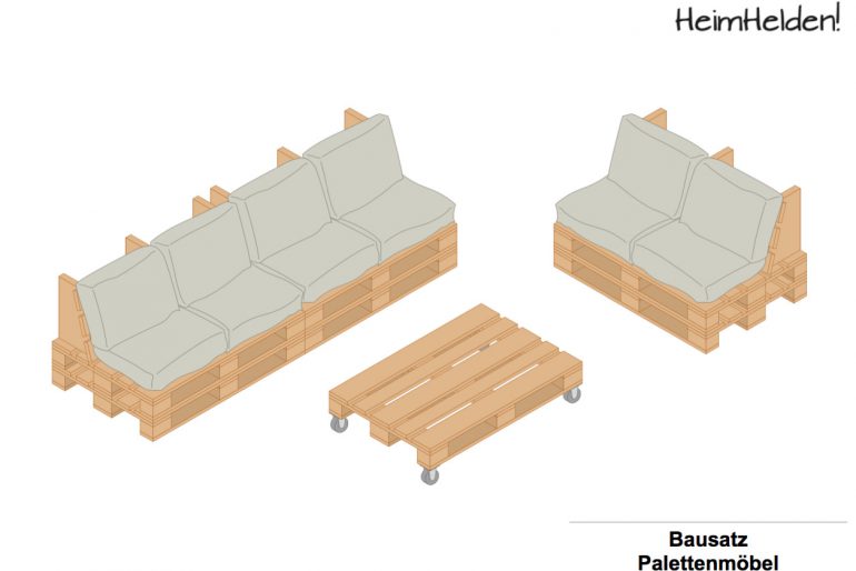 Bauanleitung Palettenmöbel