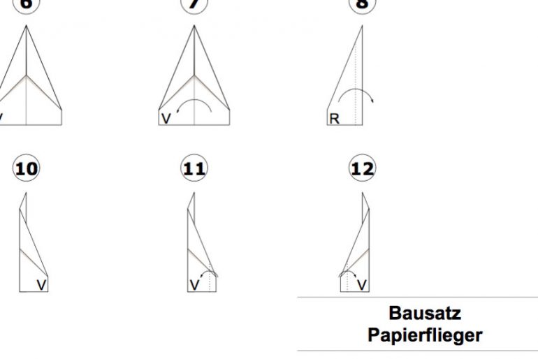 Bauanleitung Papierflieger