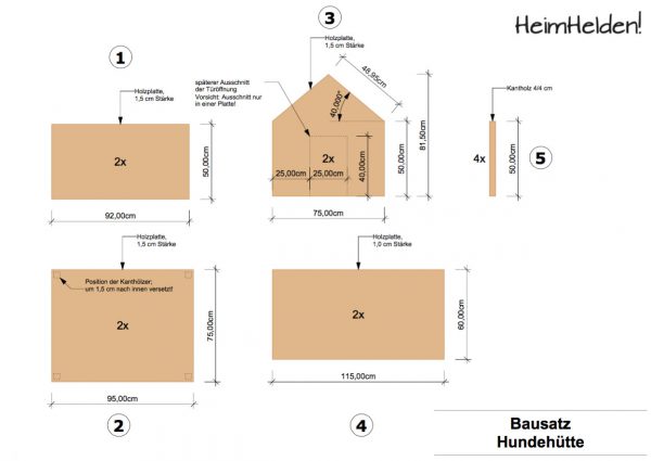 Bauanleitung für einen Schlafplatz für Hasso