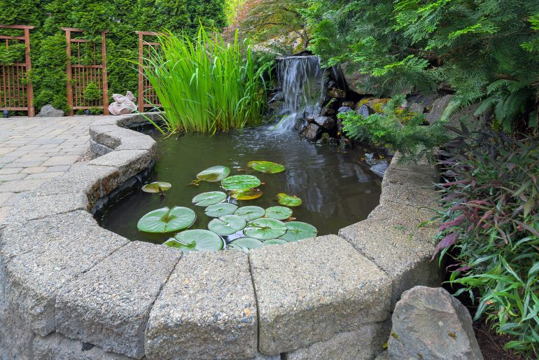 Ein Gartenteich-Wasserfall: So bereichern Sie Ihre Oase!