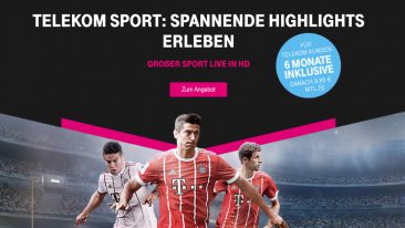 Sportunterhaltung für zuhause – vom Sofa bis zum Telekom Sport-Paket