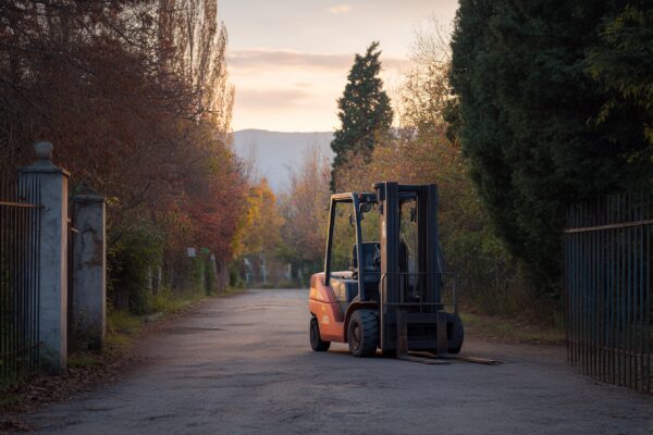Gabelstapler fahren auf privatem Grundstück: Staplerschein notwendig?
