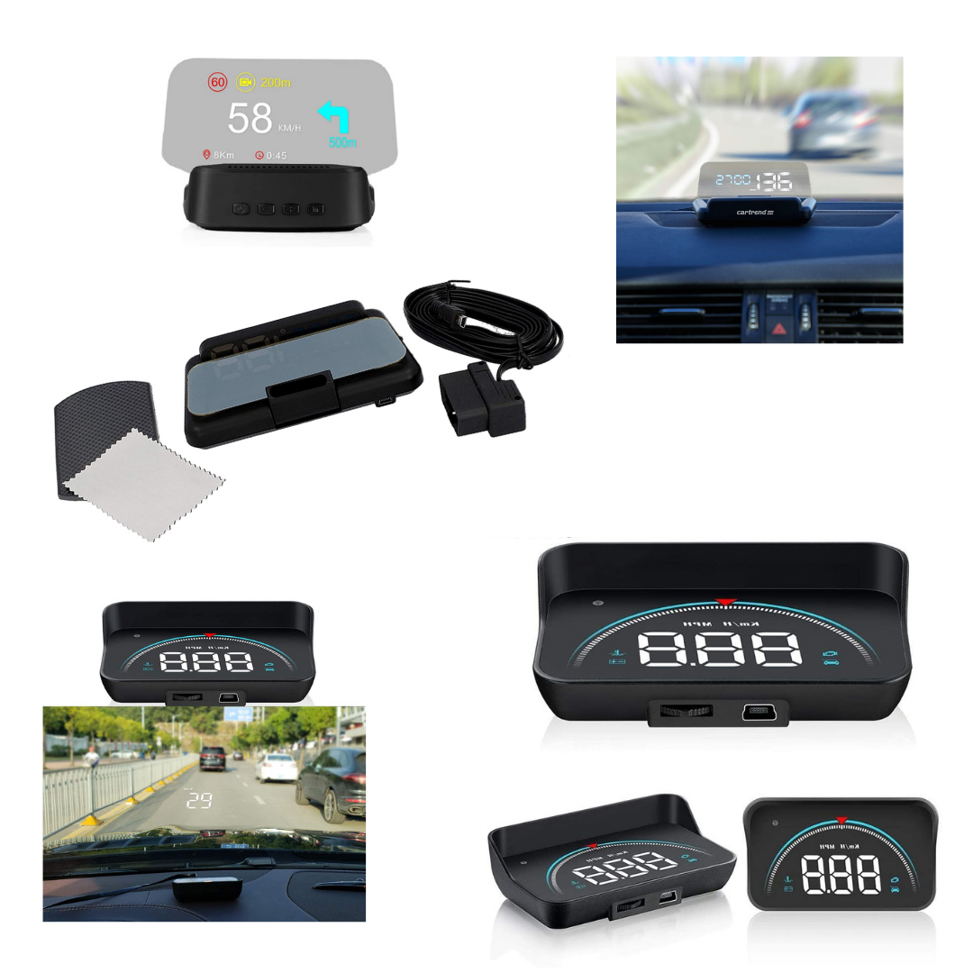 AMROOLOO Dual System Auto Head-Up Display, mit GPS + OBD Zwei Modi, OBD Auto  Display, GPS Tacho, geeignet für alle Autos : : Auto & Motorrad