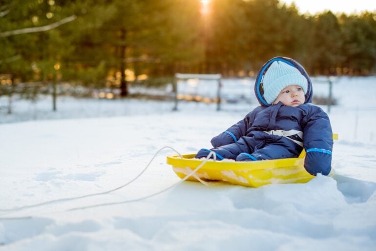 Schneeanzüge für’s Baby