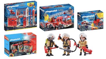 Playmobil-Feuerwehrstationen