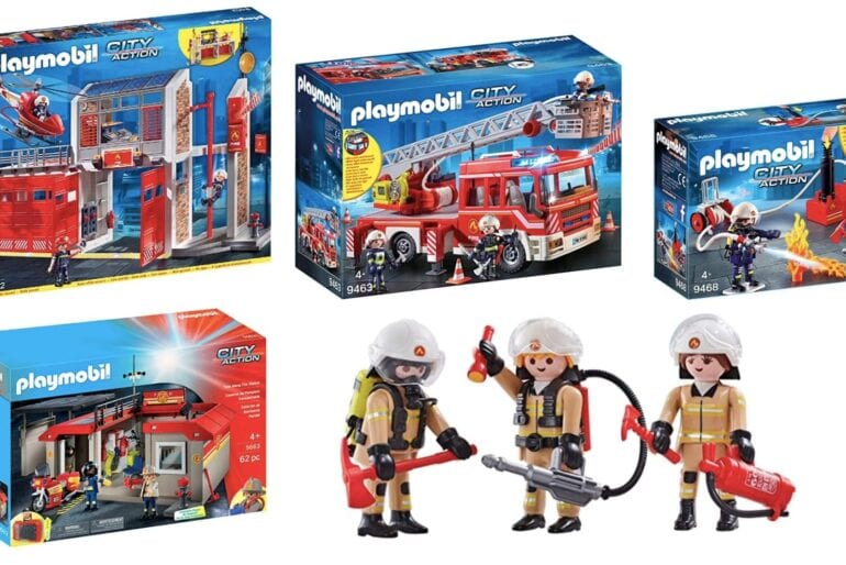 Playmobil-Feuerwehrstationen