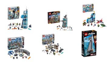Lego-Avengers-Sets mit Gebäuden