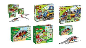 elektrischen Lego-Duplo-Eisenbahnen
