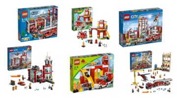 Lego-Feuerwehrstationen