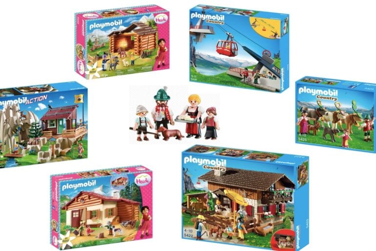 Playmobil-Almhütten