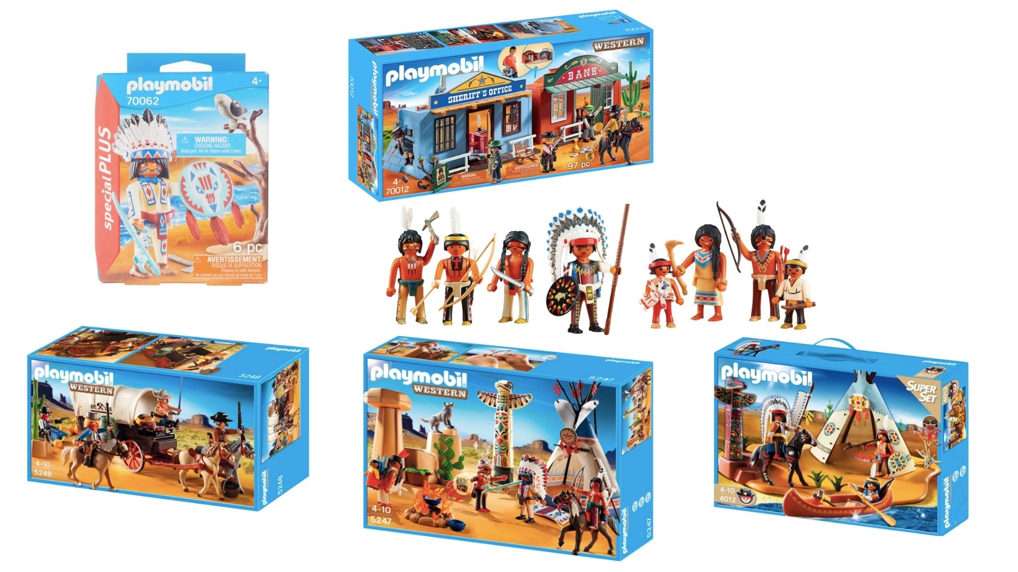 Playmobil Westernverschiedene Indianer Figuren zur Auswahl 