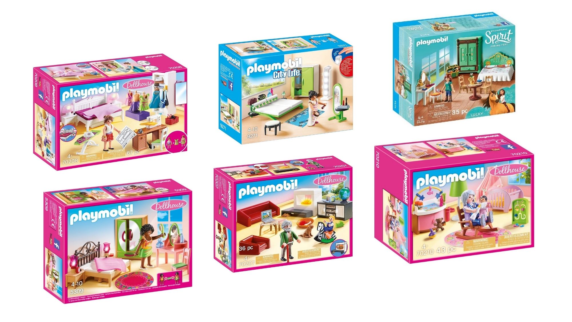 Playmobil Schlafzimmer 2 x Nachttisch & Nachttopf zum Puppenhaus 