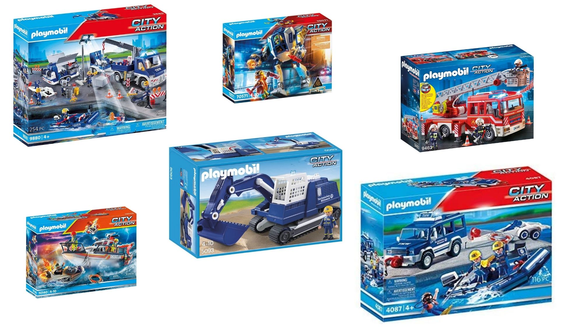 Playmobil 4087 THW Bootstransport 116-teilig Ab 4 Jahren NEU 