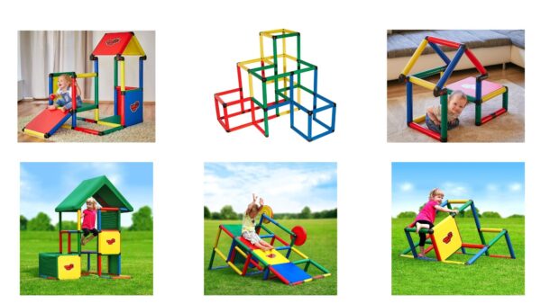 Quadro Upgrades Kletterpyramide Klettergerüst Spielgerüst 237 Teile 12 Designs 