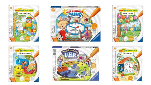 tiptoi-Produkte zum Uhrlesen-Lernen