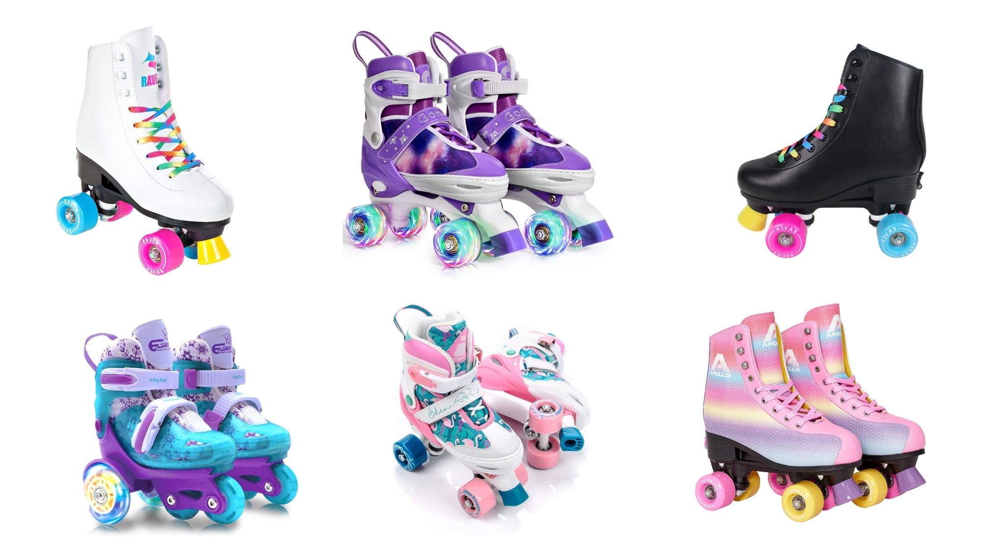 DE Kinder Rollschuhe Rollerskater Größe verstellbar Inlineskate Schlittschuh aus 