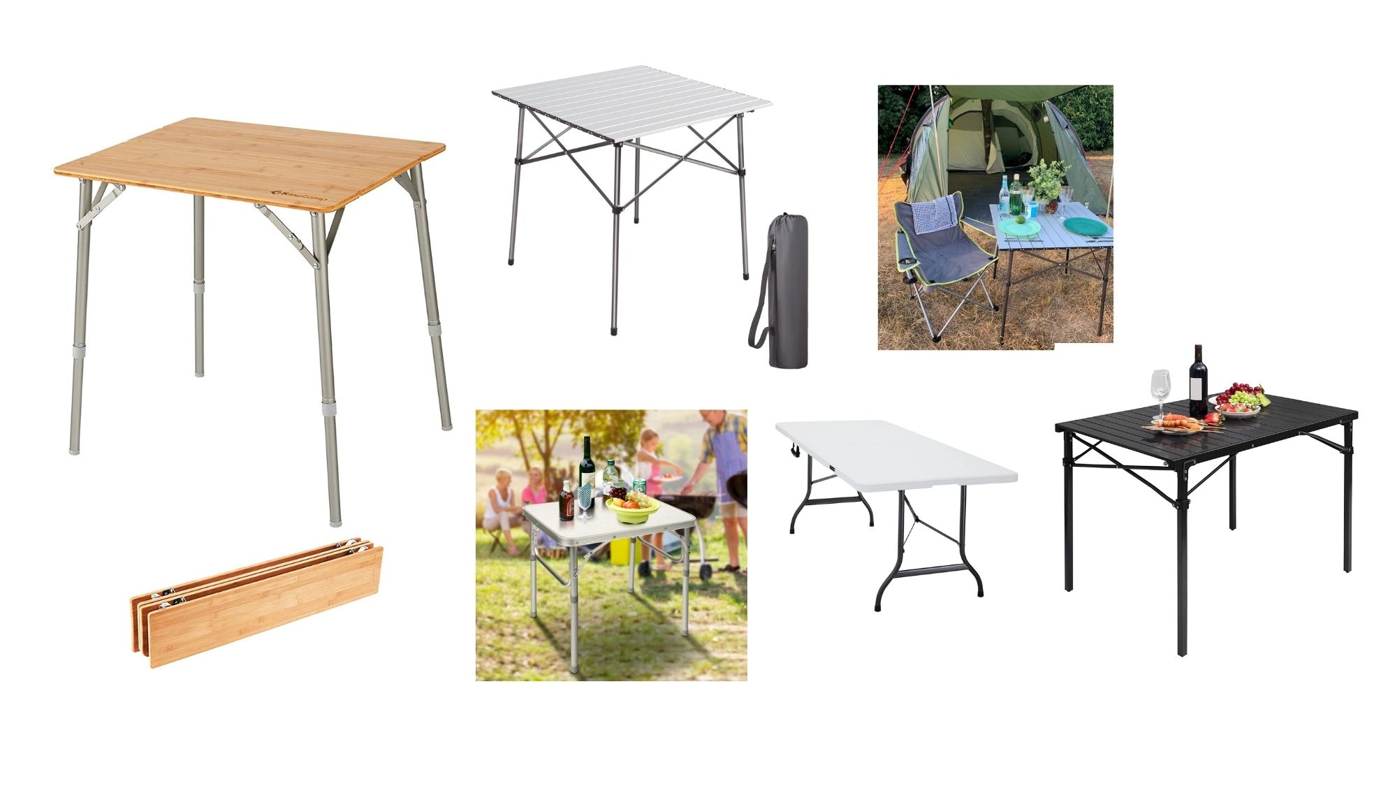 Silver Campingtisch Klapptisch mit Aluminium Tischplatte faltbar leicht 