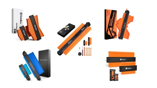 Konturenlehre mit Feststeller Orange GOXAWEE Groß Konturmessgerät 