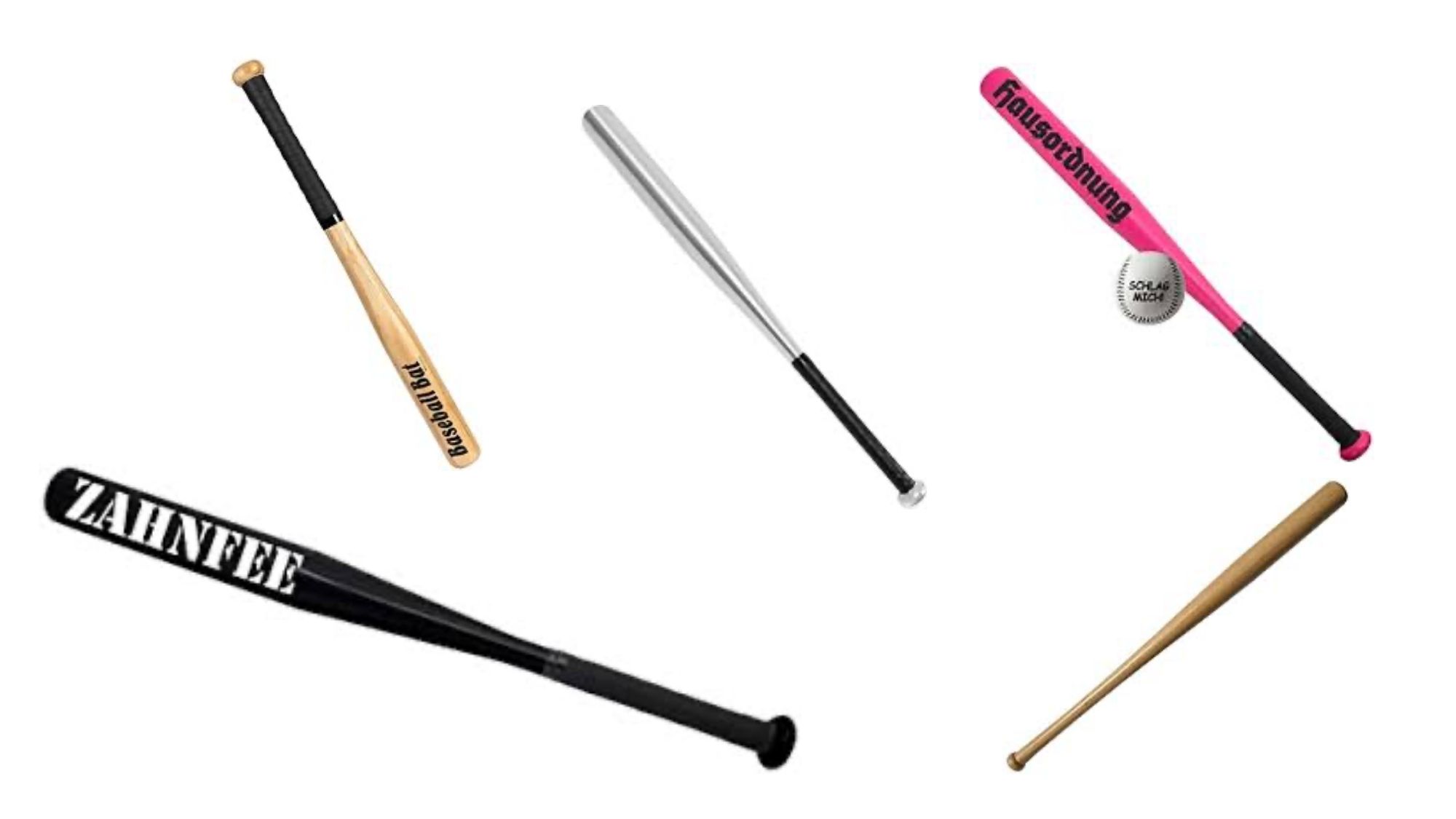 Baseballschläger Holz Schläger 60cm /23.6 Zoll Ideal auch zur Selbstverteidigung 