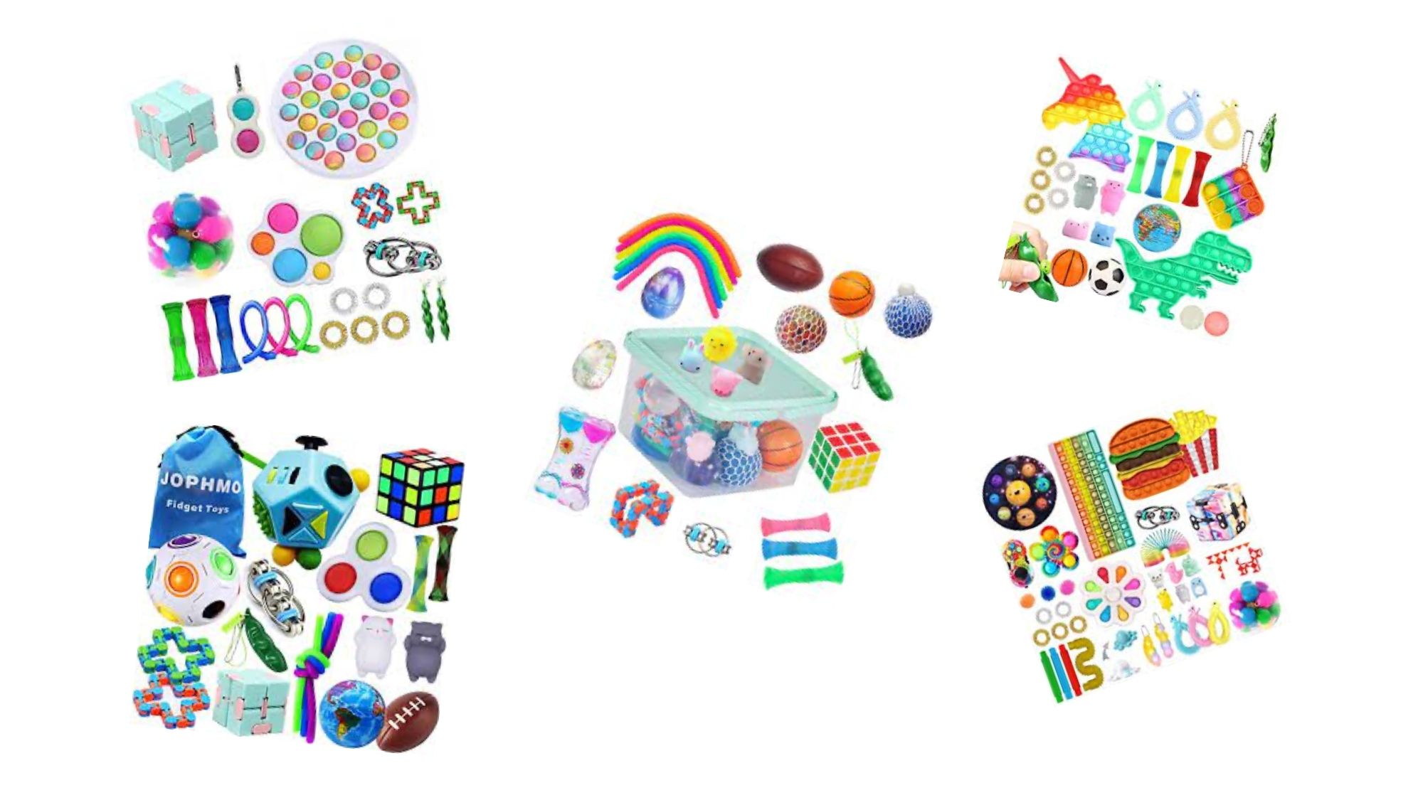 28X Neu Fidget Toys Sensory Toy Autismus Angst Stressabbau Spielzeug Set Kinder 
