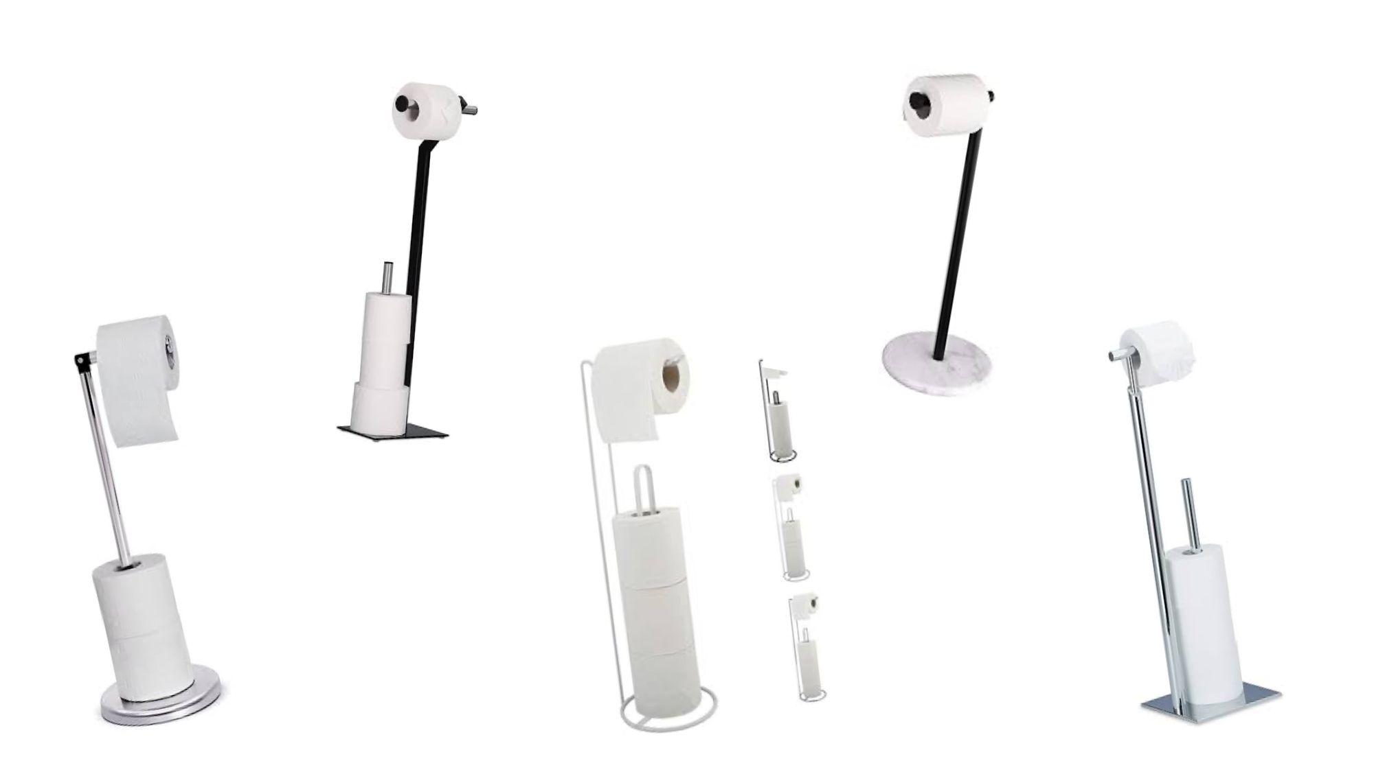stehenden Toilettenpapierhalter