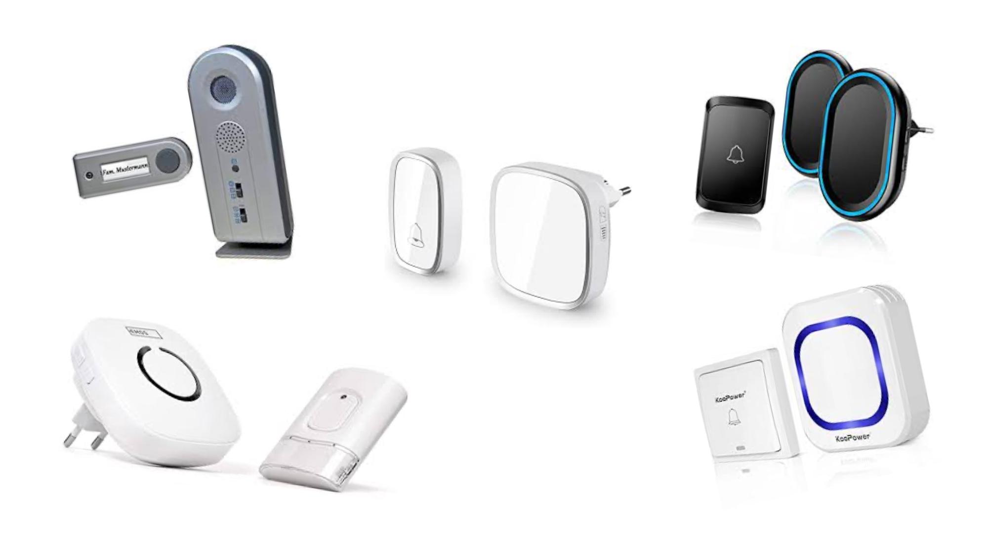 Drahtlose Türklingel Tragbare Melody Good Doorbells 280 mt Bereich Wasserdichte 
