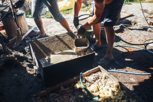 Quellmörtel richtig verarbeiten