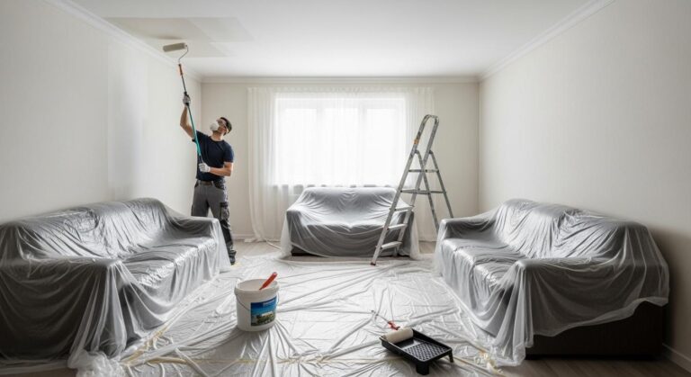 Decke streichen: Schritt für Schritt