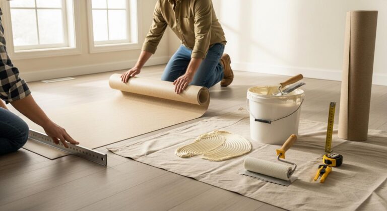 Linoleum verlegen: Anleitung & Tipps